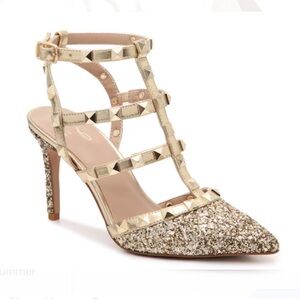 Mix No. 6 Liraven Gold Glitter Women's Shoes
